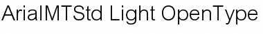 Download Arial MT Std Light Font Title Preview