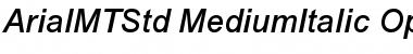 Download Arial MT Std Medium Italic Font Title Preview