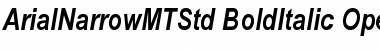 Download Arial Narrow MT Std Bold Italic Font Title Preview