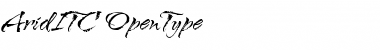 Download Arid ITC Regular Font Title Preview