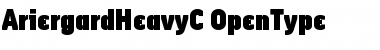Download AriergardHeavyC Regular Font Title Preview