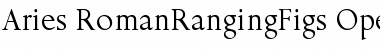 Download Aries RomanRangingFigs Font Title Preview