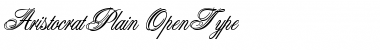 Download Aristocrat Plain Font Title Preview