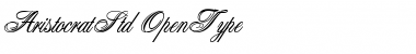 Download Aristocrat Std Regular Font Title Preview