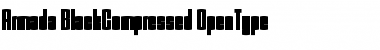 Download Armada BlackCompressed Font Title Preview