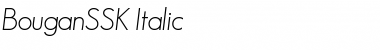 Download BouganSSK Italic Font Title Preview