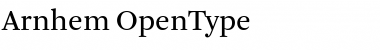 Download Arnhem Regular Font Title Preview