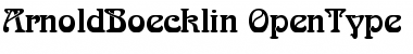 Download Arnold Boecklin Regular Font Title Preview
