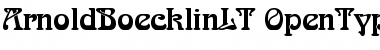 Download Arnold Boecklin LT Regular Font Title Preview