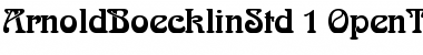 Download Arnold Boecklin Std Regular Font Title Preview