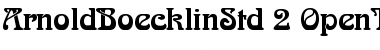 Download Arnold Boecklin Std Regular Font Title Preview