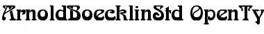 Download Arnold Bڣklin Std Regular Font Title Preview