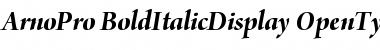 Download Arno Pro Bold Italic Display Font