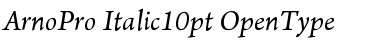 Download Arno Pro Italic 10pt Font