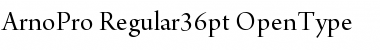 Download Arno Pro Regular 36pt Font