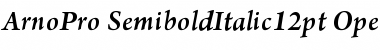 Download Arno Pro Semibold Italic 12pt Font