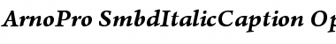 Download Arno Pro Semibold Italic Caption Font