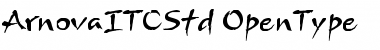 Download Arnova ITC Std Regular Font Title Preview