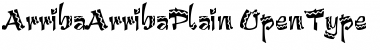 Download Arriba Arriba Plain Font Title Preview