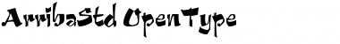 Download Arriba Std Regular Font Title Preview