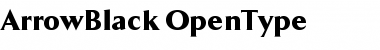 Download ArrowBlack Regular Font Title Preview