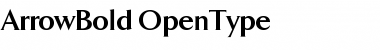 Download ArrowBold Regular Font Title Preview
