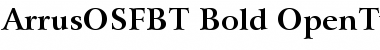 Download Bitstream Arrus Bold OSF Font Title Preview
