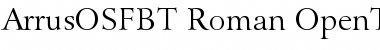 Download Bitstream Arrus OSF Font Title Preview
