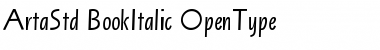 Download Arta Std Book Italic Font Title Preview