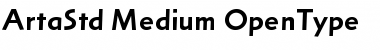 Download Arta Std Medium Font Title Preview
