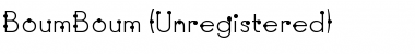 Download BoumBoum (Unregistered) Regular Font Title Preview
