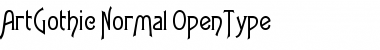 Download ArtGothic-Normal Regular Font Title Preview