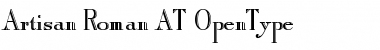 Download Artisan Roman AT Regular Font Title Preview