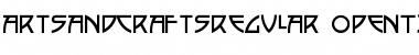 Download ArtsAndCrafts Regular Font Title Preview