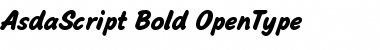 Download AsdaScript Bold Font