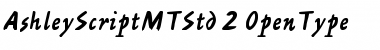 Download Ashley Script MT Std Regular Font Title Preview