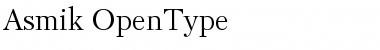 Download Asmik Regular Font Title Preview