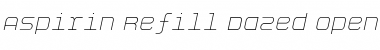 Download Aspirin-Refill Dazed Font Title Preview