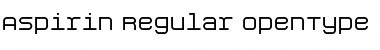 Download Aspirin Regular Font Title Preview