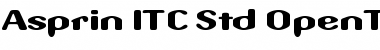 Download Aspirin ITC Std Regular Font Title Preview