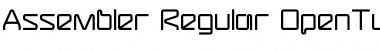 Download Assembler-Regular Regular Font Title Preview