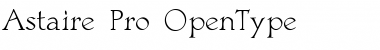 Download Astaire Pro Regular Font Title Preview