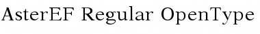 Download AsterEF Regular Font Title Preview
