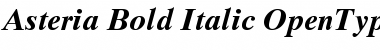 Download Asteria Bold Italic Font Title Preview