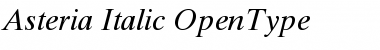 Download Asteria Italic Font Title Preview