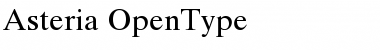Download Asteria Regular Font Title Preview