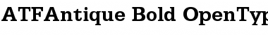 Download ATFAntique Bold Font Title Preview