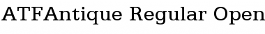 Download ATFAntique Regular Font Title Preview