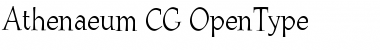 Download Athenaeum CG Regular Font Title Preview