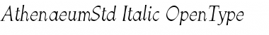 Download Athenaeum Std Italic Font Title Preview